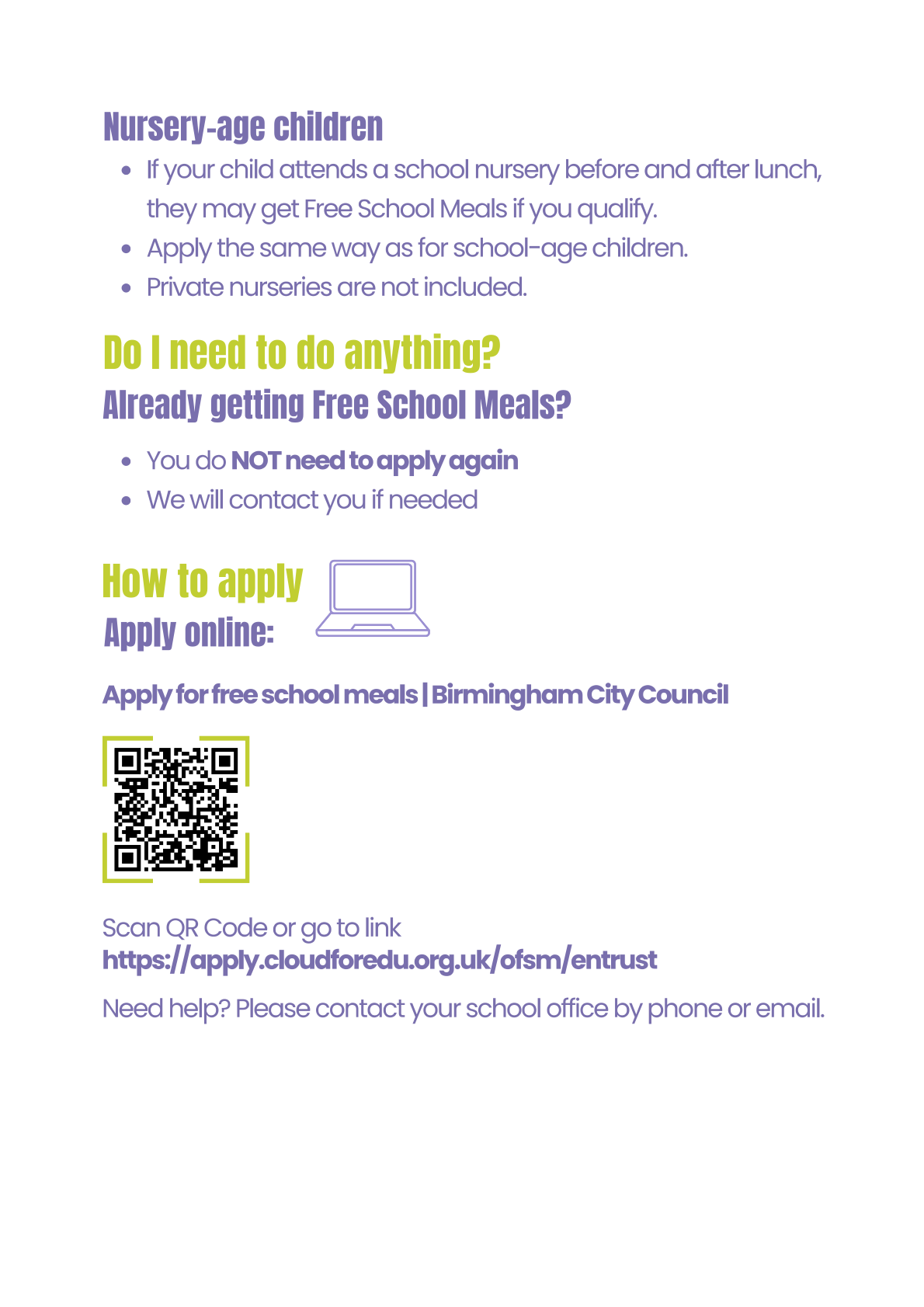Free School Meals Poster 3