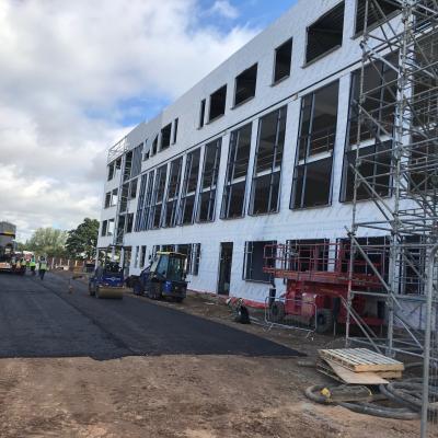 Car Park Tarmac West Elevation